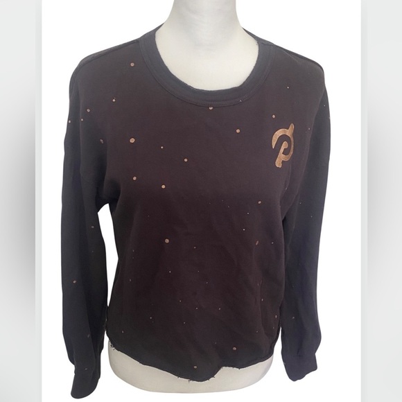 PELOTON Oversized Metallic Dot Long Sleeve Top XS - Picture 3 of 10
